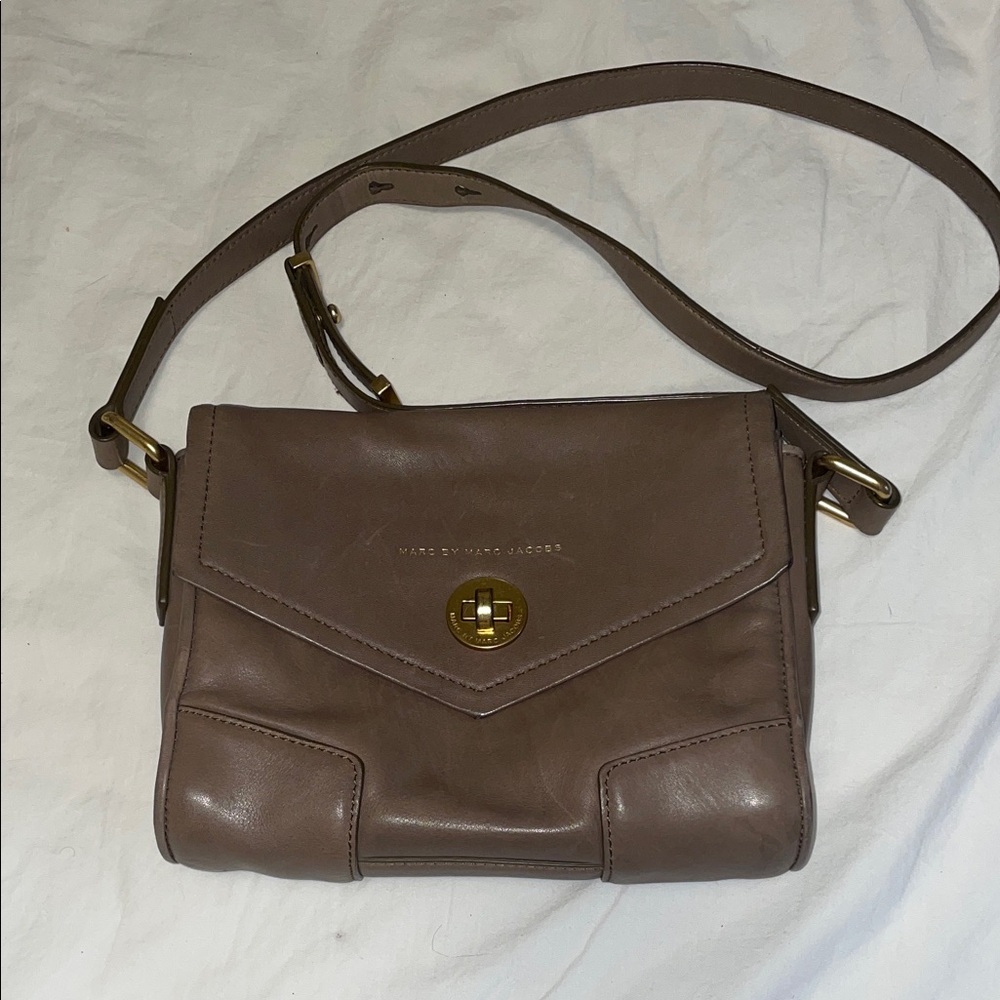 Marc by Marc Jacobs Brown Leather Crossbody Bag